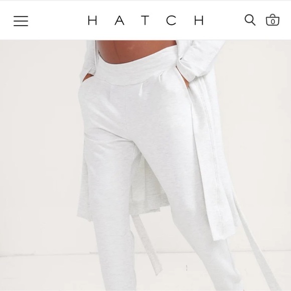 🎀 Hatch Collection Maternity Indoor Outdoor Jogger Pants Gray Sz 1 Small NWOT 🎀 - Picture 2 of 4